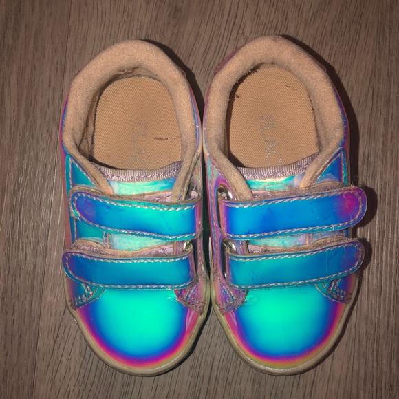 Holographic Toddler Girl sneakers, size 5 - Picture 2 of 5
